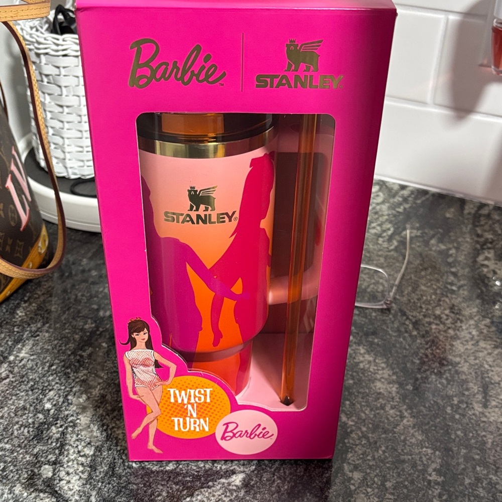 Stanley Barbie Twist 'N Turn Pink Tumbler